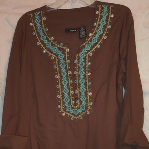 Brown a.n.a blouse